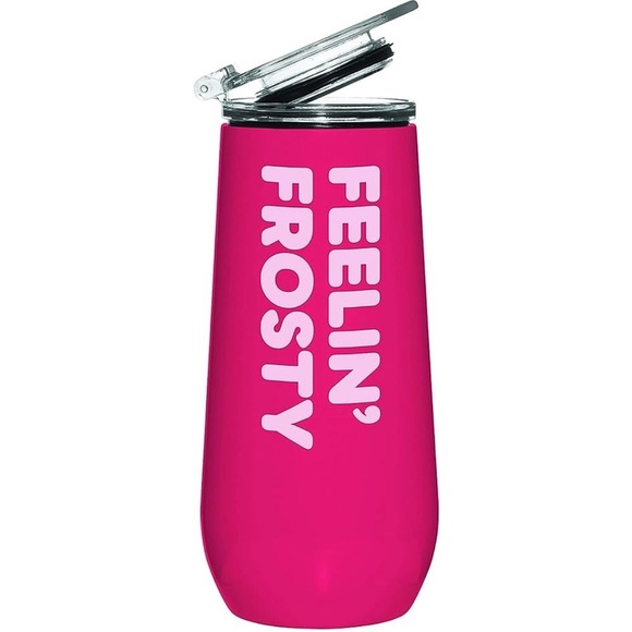 Slant Collections Holiday Stainless Steel Champagne Tumbler12-Oz, Feelin' Frosty - Picture 1 of 1
